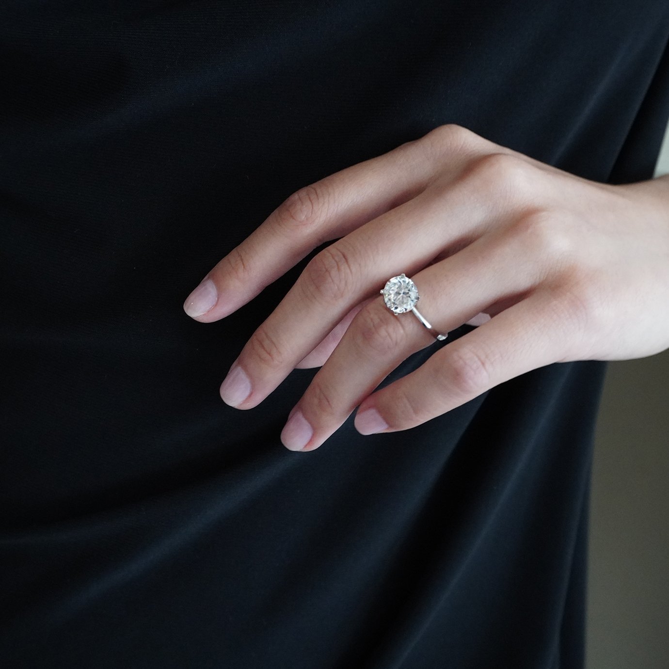 Eternal Elegance: 1.5 CT Round Lab-Grown Diamond Solitaire Ring 6