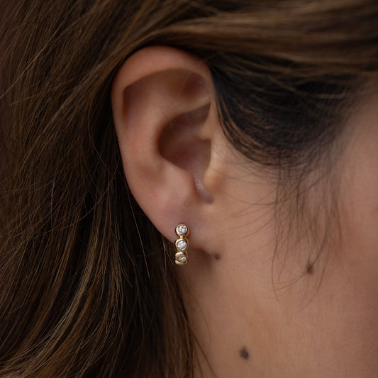 Solitaire- 1.0CT Oval Lab Grown Diamond Earrings