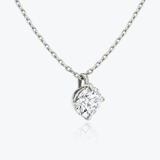 1.0 CT Round Cut Lab-Grown Diamond Solitaire Necklace 2