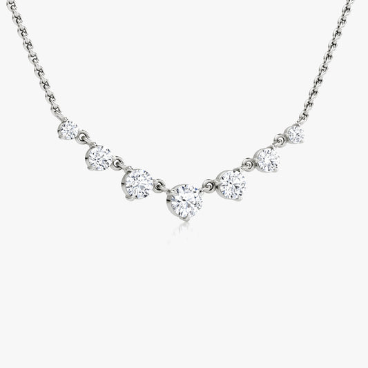 Sparkling 0.25 TCW Round Lab Grown Diamond Seven Stone Necklace 2