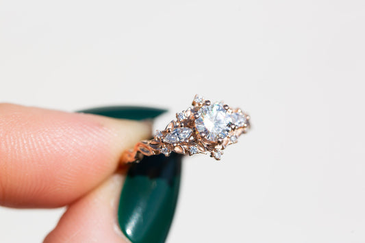 Solitaire Cathedral- 1.8 CT Cushion Lab Grown Diamond Wedding Band