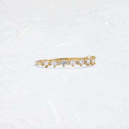 Half Eternity- 0.40 CT Round Lab Grown Diamond Wedding Band