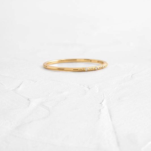 Half Eternity- 0.07 CT Round Lab Grown Diamond Wedding Band