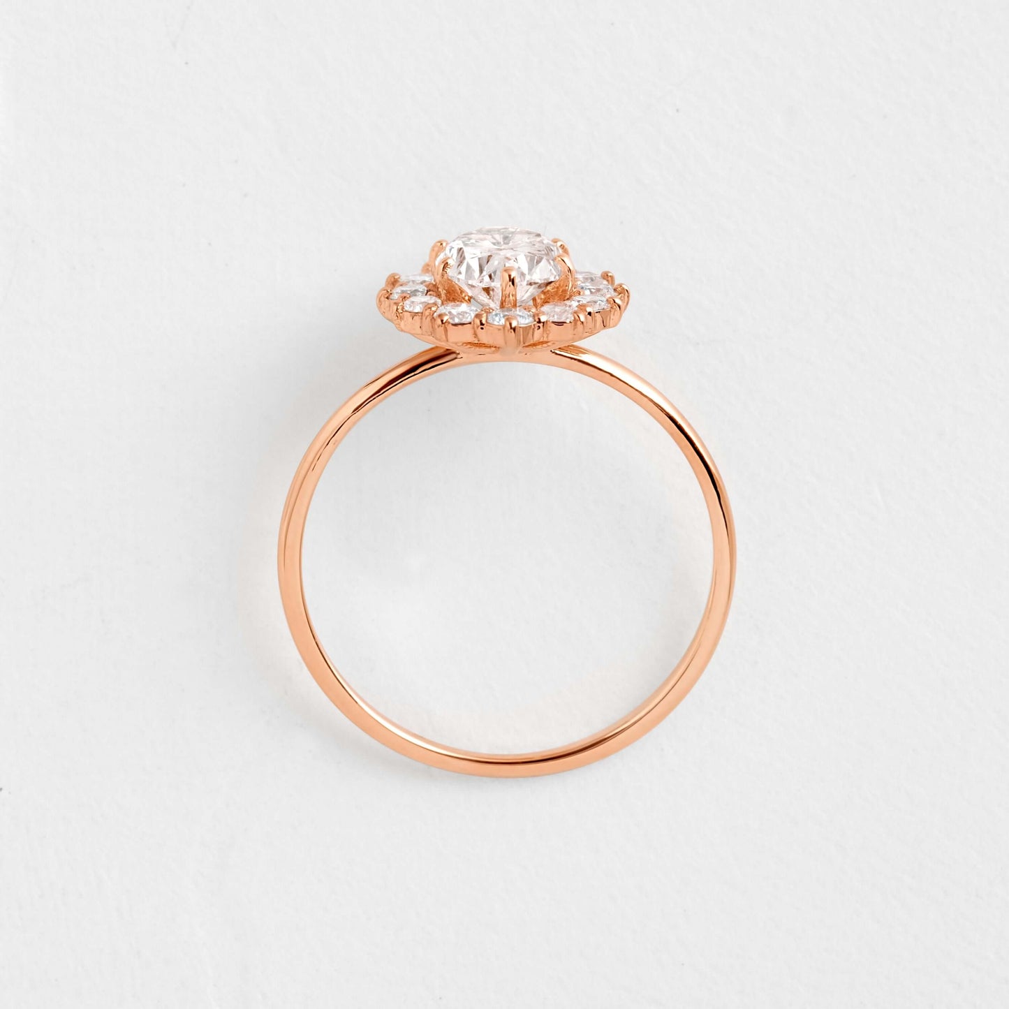Halo-Oval Lab Grown Diamond Engagement Ring