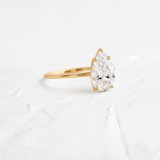 Solitaire-Oval Lab Grown Diamond Engagement Ring