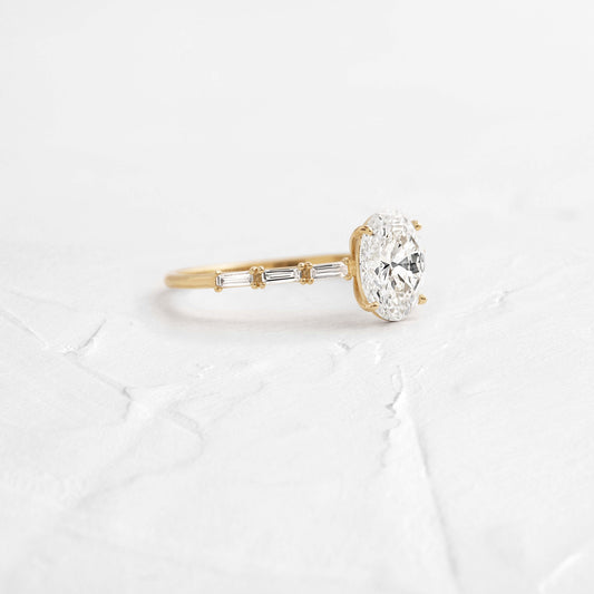 Solitaire-Oval Lab Grown Diamond Engagement Ring