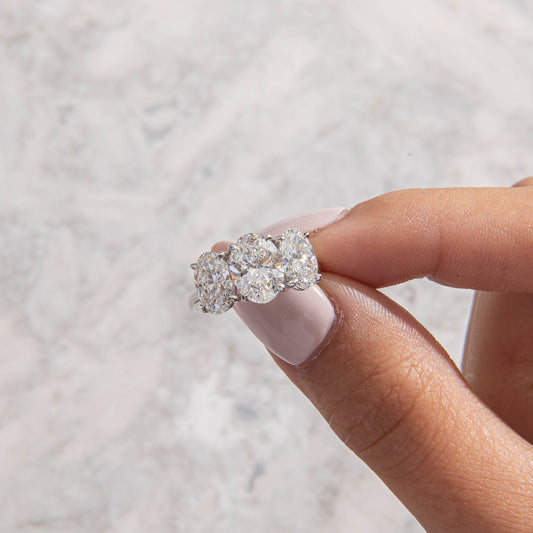 Solitaire-Oval Lab Grown Diamond Engagement Ring