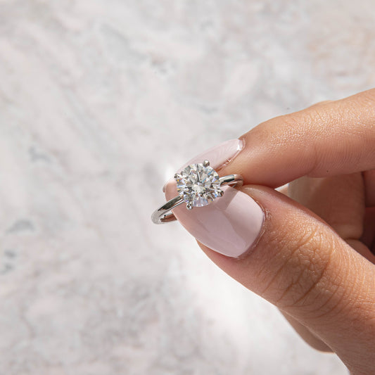 Solitaire-Oval Lab Grown Diamond Engagement Ring
