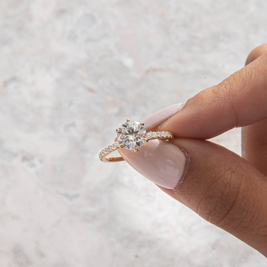 Solitaire-Oval Lab Grown Diamond Engagement Ring