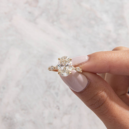 Solitaire-Oval Lab Grown Diamond Engagement Ring