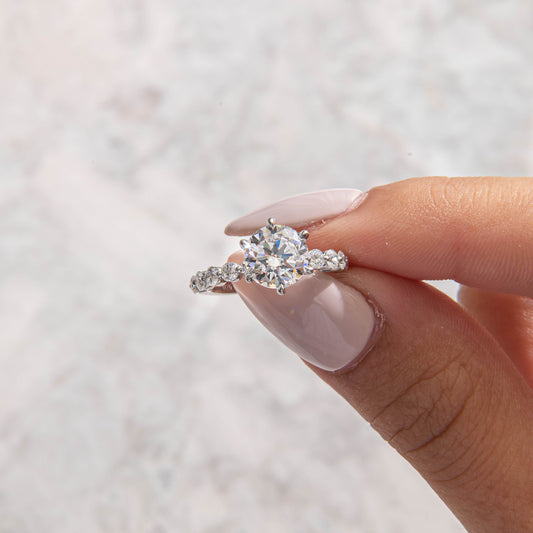 Solitaire-Oval Lab Grown Diamond Engagement Ring