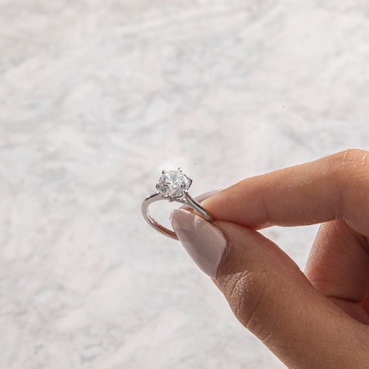 Solitaire-Oval Lab Grown Diamond Engagement Ring