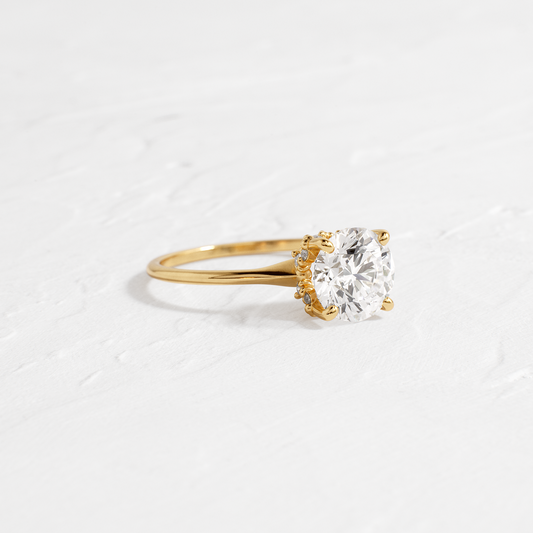 Solitaire-Oval Lab Grown Diamond Engagement Ring
