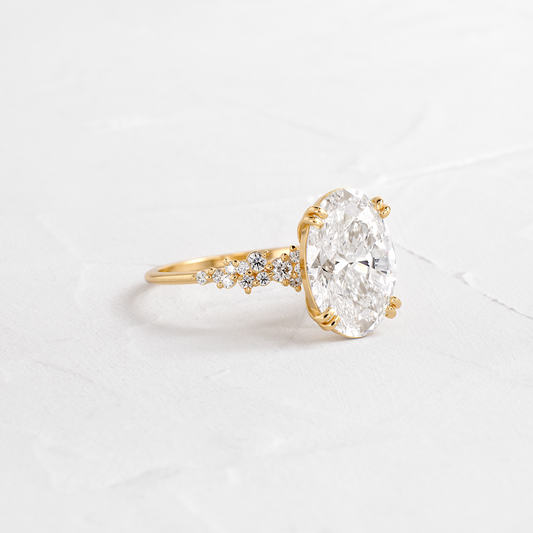 Solitaire-Oval Lab Grown Diamond Engagement Ring