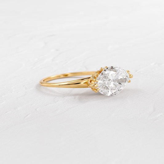 Solitaire-Oval Lab Grown Diamond Engagement Ring