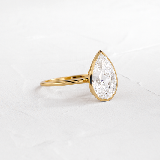 Solitaire-Oval Lab Grown Diamond Engagement Ring