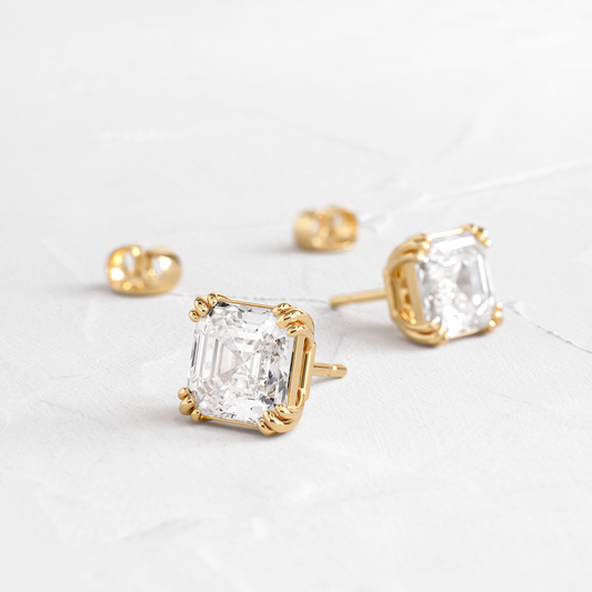 Solitaire- 1.0CT Oval Lab Grown Diamond Earrings