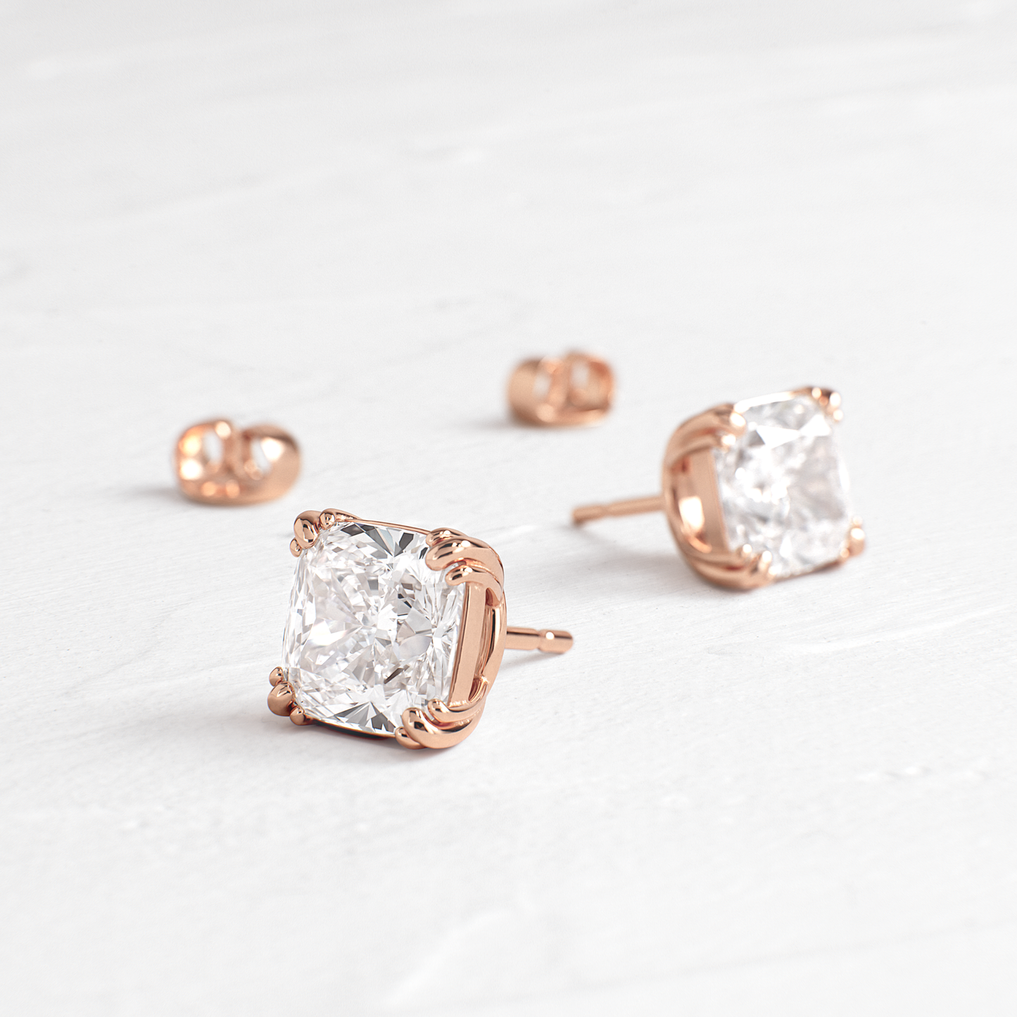 Solitaire- 1.0CT Oval Lab Grown Diamond Earrings