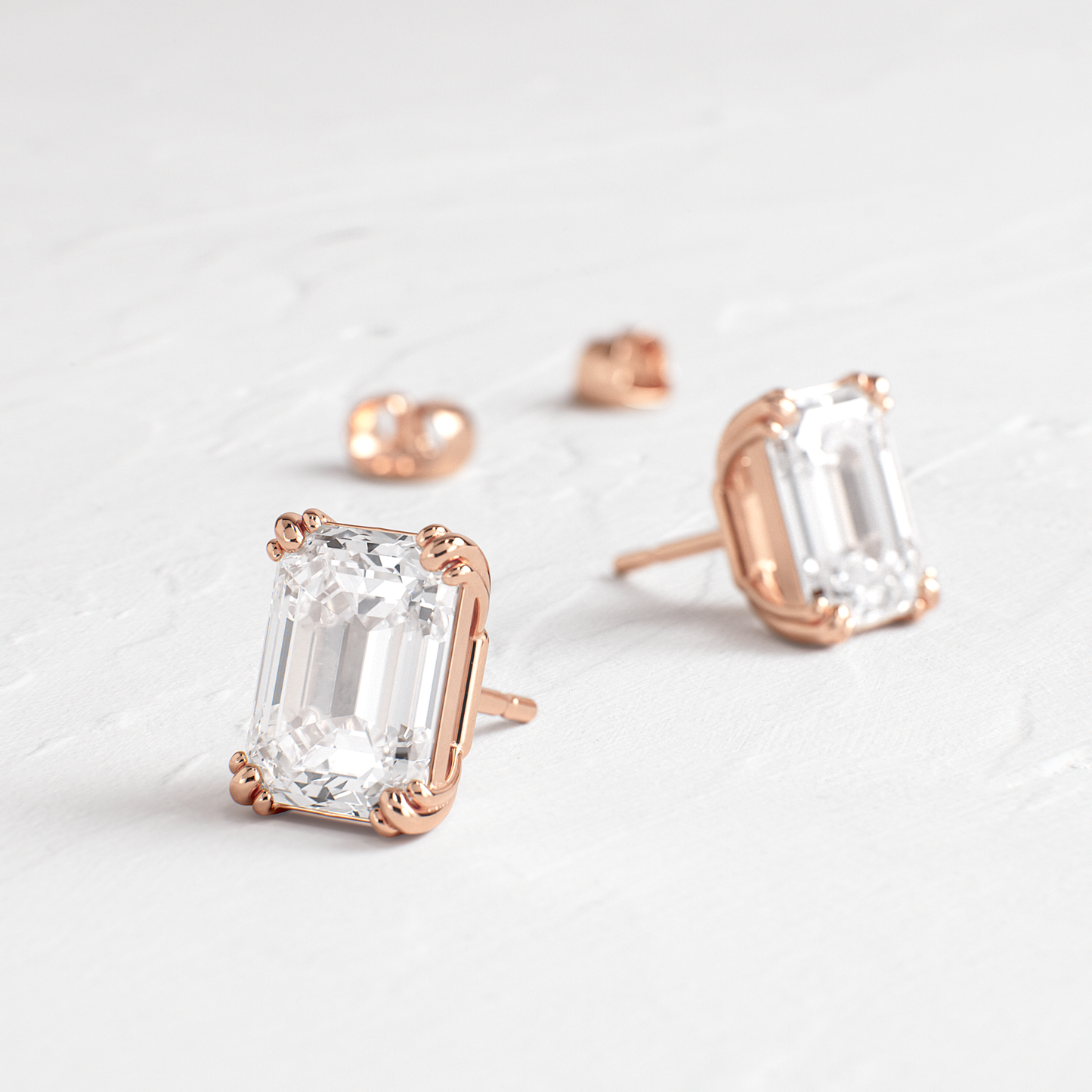 Solitaire- 1.0CT Oval Lab Grown Diamond Earrings