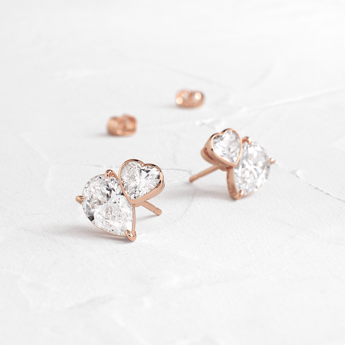 Solitaire- 1.0CT Oval Lab Grown Diamond Earrings