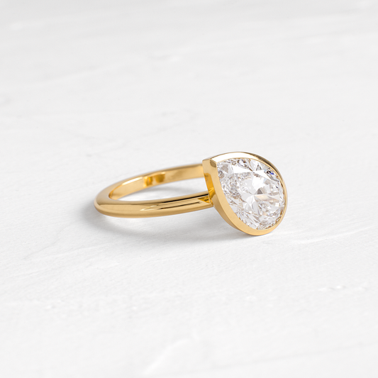 Solitaire-Oval Lab Grown Diamond Engagement Ring