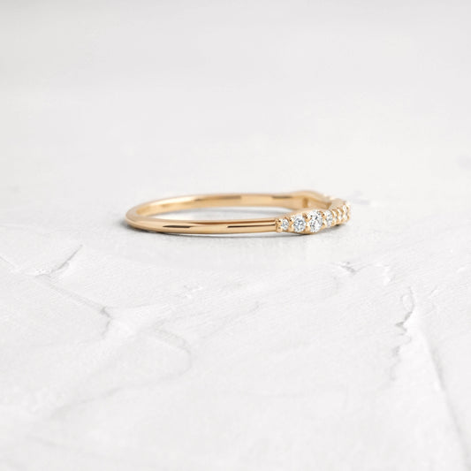 Half Eternity- 0.21 CT Round Lab Grown Diamond Wedding Band