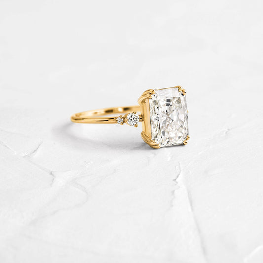 Cluster-Radiant Lab Grown Diamond Engagement Ring