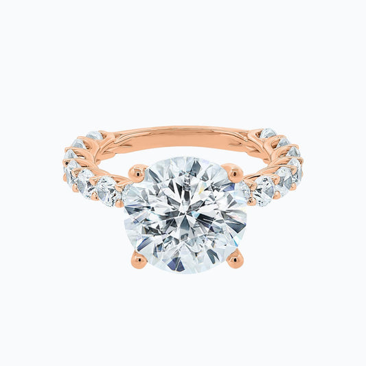 2.0 CT Round Lab-Grown Diamond Hidden Halo Engagement Ring 2