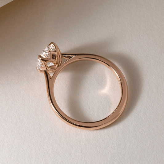 Solitaire-Oval Lab Grown Diamond Engagement Ring