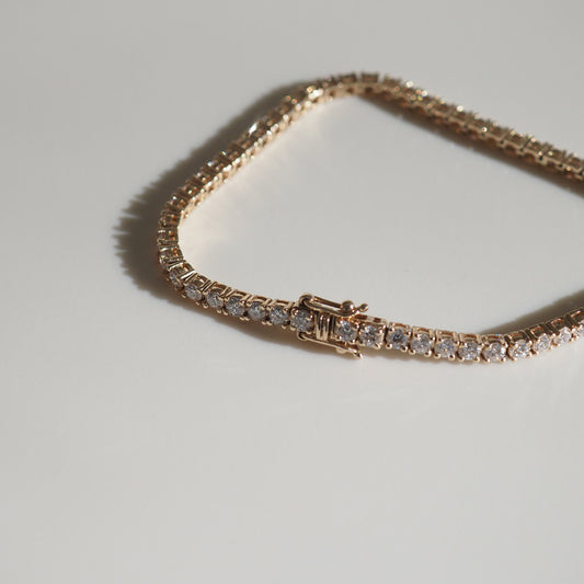 3.81 TCW Round Lab-Grown Diamond Tennis Bracelet 1