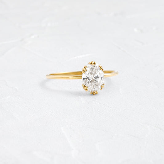 Solitaire-Oval Lab Grown Diamond Engagement Ring