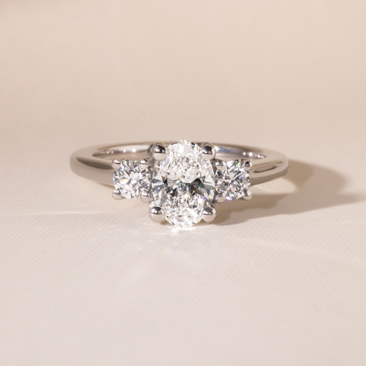 Solitaire-Oval Lab Grown Diamond Engagement Ring