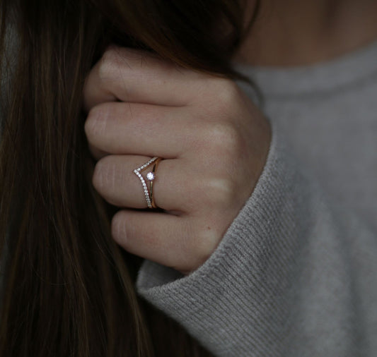 Eternal Elegance: 0.10 CT Round Lab-Grown Diamond Solitaire Ring 2