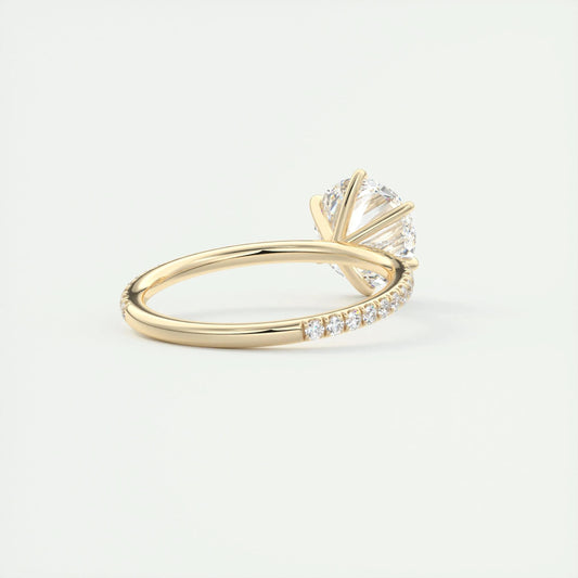 2 CT Round Solitaire CVD F/VS1 Diamond Engagement Ring 10