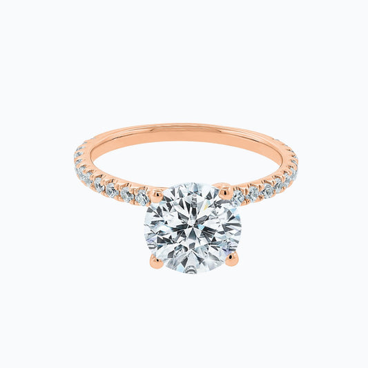 2.0 CT Round Lab-Grown Diamond Pave Elegance Ring 2