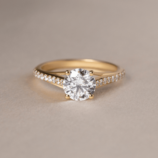 Solitaire-Oval Lab Grown Diamond Engagement Ring