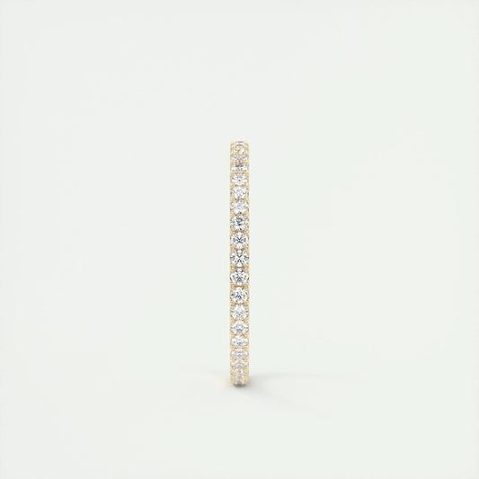 0.36 CT Round Full Eternity CVD EF/VVS Diamond Wedding Band 10
