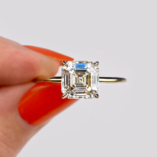 Radiant 2.0 CT Asscher-Cut Lab-Grown Diamond Solitaire Ring 2