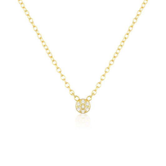 Elegant 0.2TCW Round Lab-Grown Diamond Pendant Necklace 1