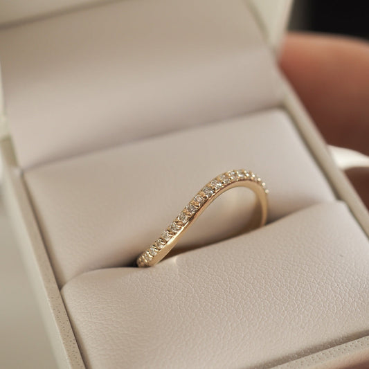 Radiant 0.50 TCW Round Lab Grown Diamond Eternity Wedding Band 1