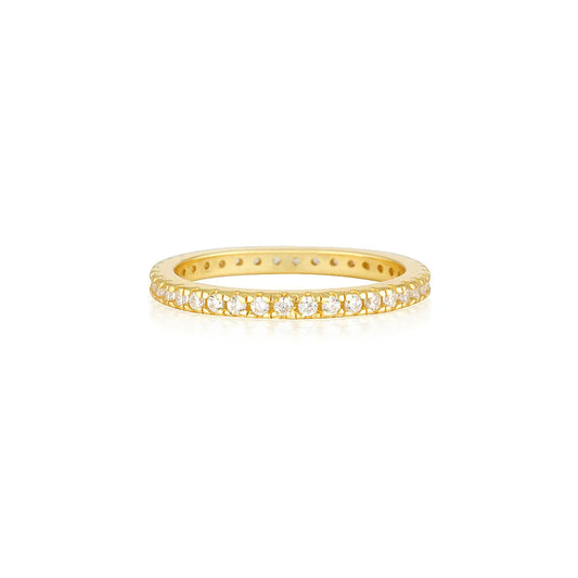 Eternal Gold Round Lab-Grown Diamond 0.10 TCW Wedding Band 1