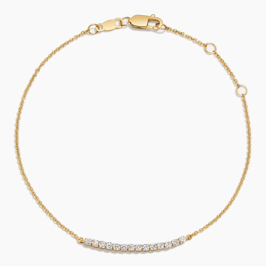 Pave- 0.25 CT Round Moissanite Bracelet