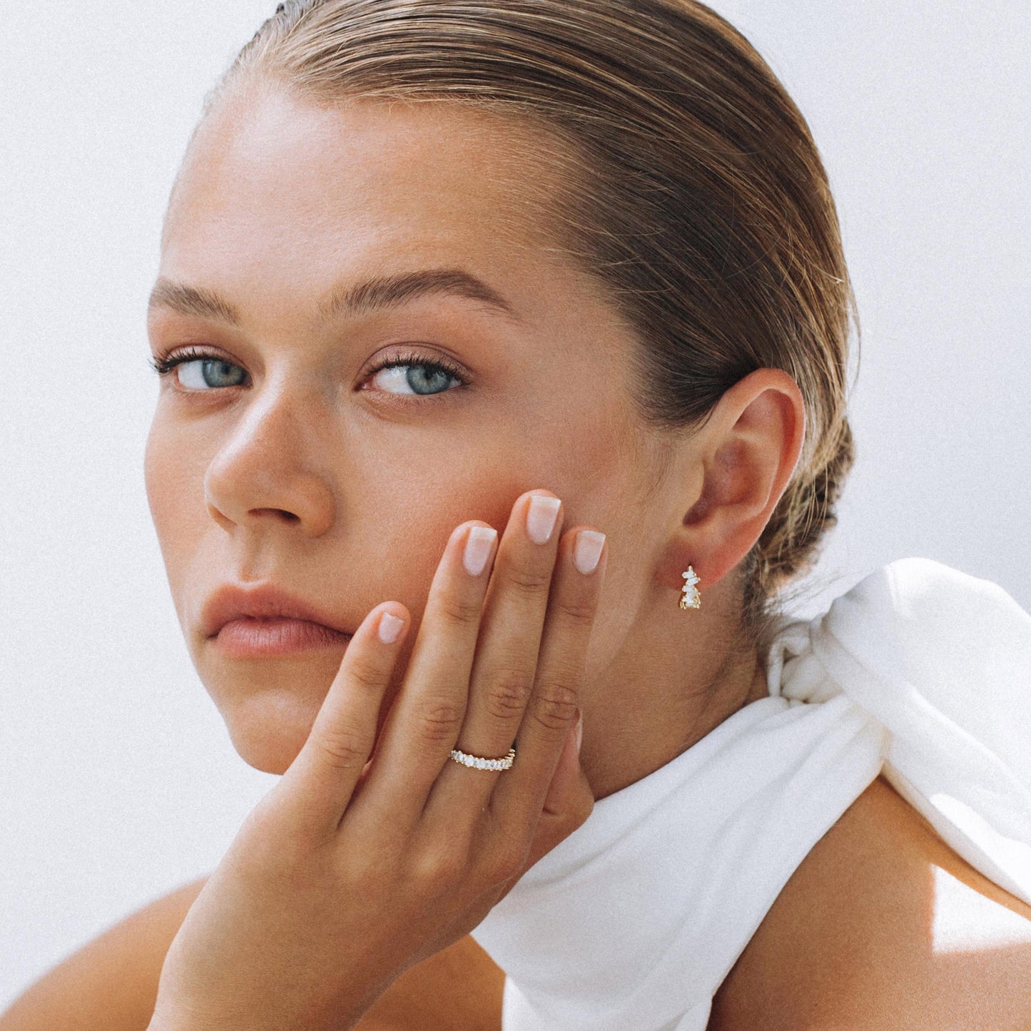 0.45 TCW Baguette Lab-Grown Diamond Gold Hoop Earrings 15