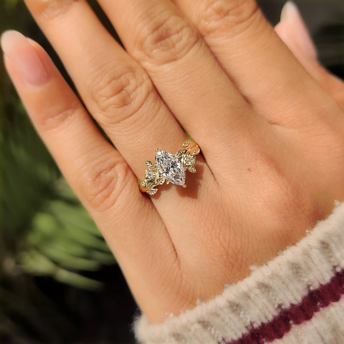 Solitaire Cathedral- 1.8 CT Cushion Lab Grown Diamond Wedding Band