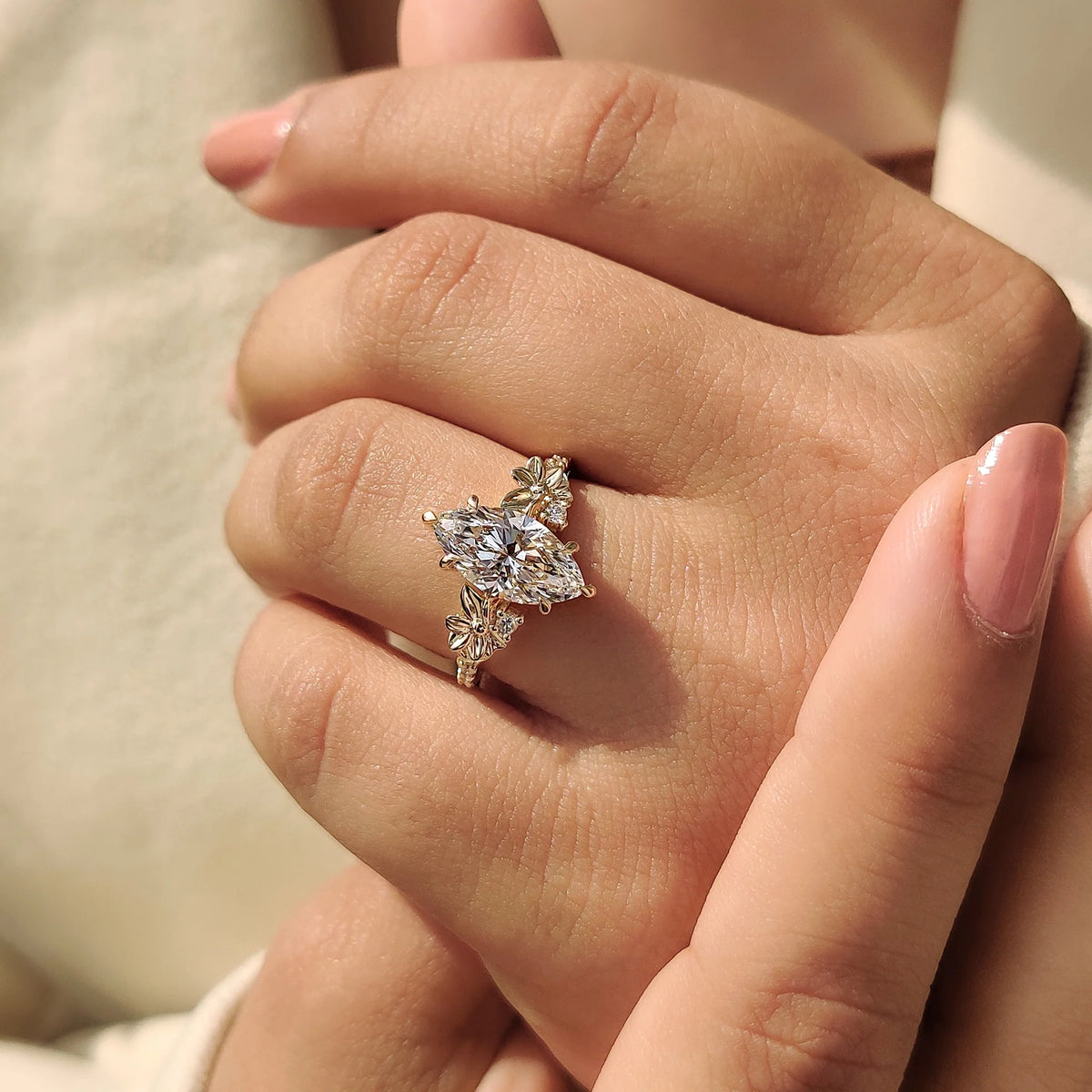 Solitaire Cathedral- 1.8 CT Cushion Lab Grown Diamond Wedding Band
