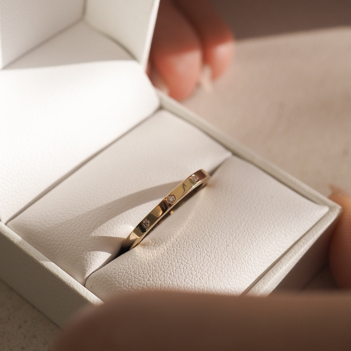 0.50 TCW Round Classic Flush Lab Grown Diamond Wedding Band in Gold 3