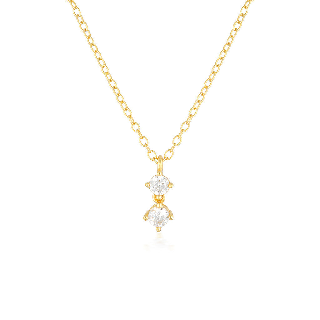 Elegant 0.2TCW Round Lab-Grown Diamond Pendant Necklace 16