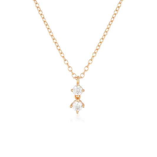Elegant 0.2TCW Round Lab-Grown Diamond Pendant Necklace 1