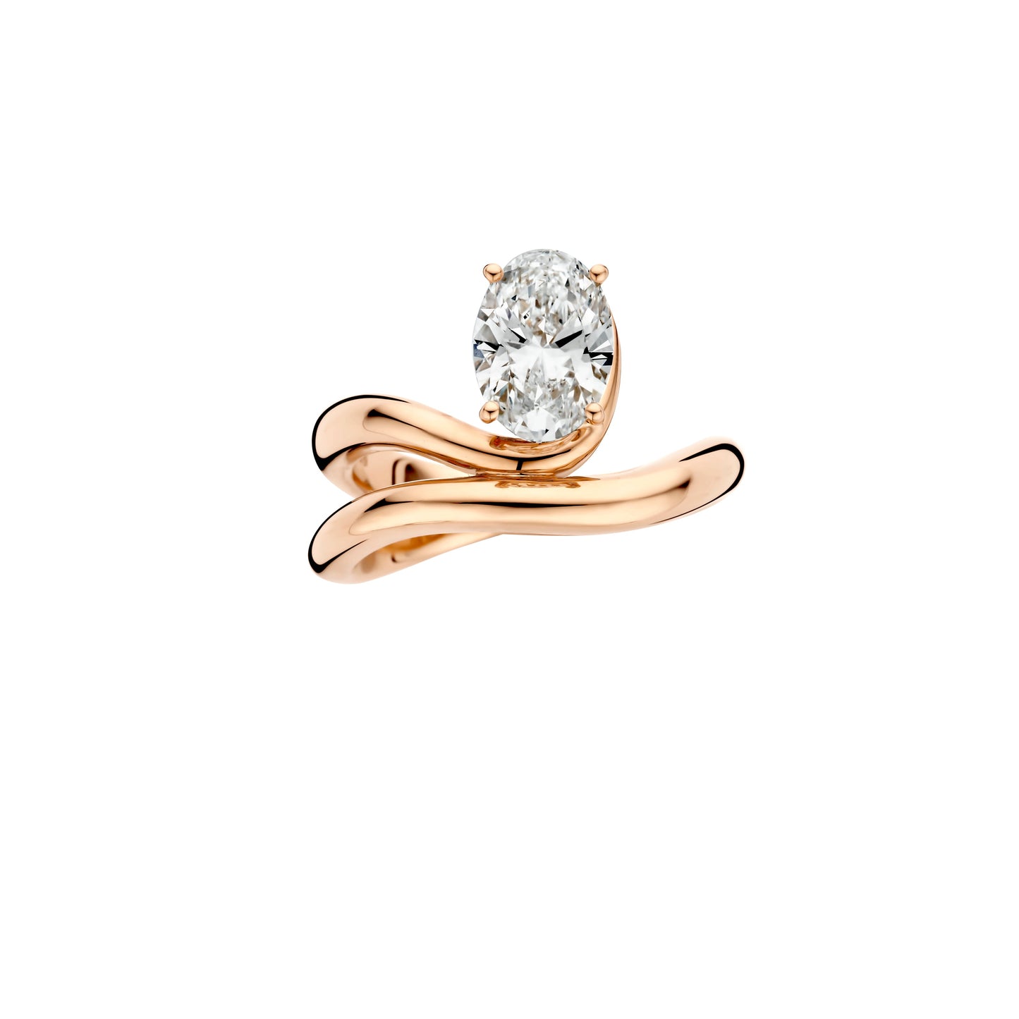 Hidden Halo-1.5 CT Round Lab Grown Diamond Engagement Ring