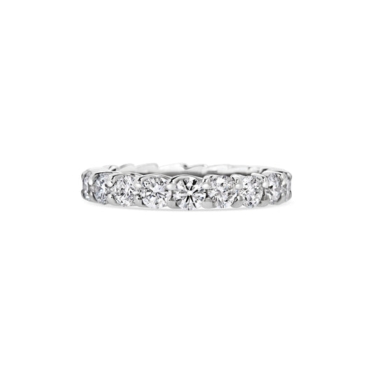 Radiant 2.85 TCW Lab-Grown Round Diamond Eternity Wedding Band 1